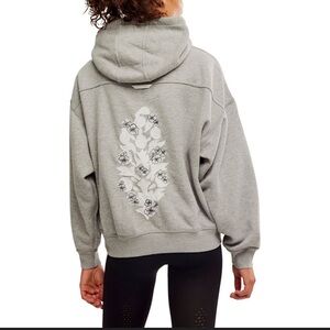 🌟NWOT🌟 FP Movement Final Call Embroidered Hoodie Gray Size S
